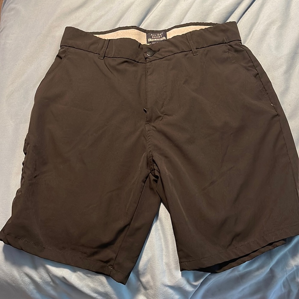 All day short four-way stretch shorts, size 34 waist, black color